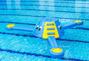 Tapis aquatique gonflable <span class=keywords><strong>pour</strong></span> <span class=keywords><strong>piscine</strong></span>, jouet aquatique <span class=keywords><strong>pour</strong></span> enfants, flotteur gonflable amusant, plateforme d'escalade gonflable, aucun ventilateur requis - Product Image 4