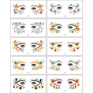 Adesivi per gli angoli degli occhi con tatuaggi temporanei colorati, trucco impermeabile a tema Halloween, tatuaggi divertenti adatti per il viso - Product Image 6
