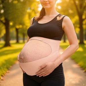 Cinturón de Soporte Abdominal Prenatal para Mujeres Embarazadas, para el Embarazo de Mediados a Finales, Cinturón de Soporte para Vientre Grande, Diseño Delgado - Product Image 1