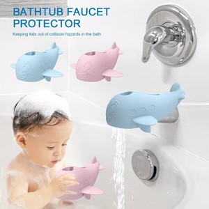 Accessoires de bain Housse de robinet de <span class=keywords><strong>baignoire</strong></span> en silicone pour bébé Housse de bec de <span class=keywords><strong>baignoire</strong></span> pour enfants Housse de bec de <span class=keywords><strong>baignoire</strong></span> pour bébé - Product Image 1