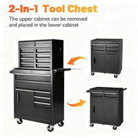 Chariot de rangement d'outils robuste OEM/OBM personnalisable, 7 tiroirs, système de verrouillage à clé, chariot mobile en fer pour réparation automobile