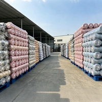 Vente directe – Tissu satiné tissé de poids moyen, jacquard brossé, anti-boulochage, résistant à l'abrasion, 100 % polyester, pour parure de lit domestique