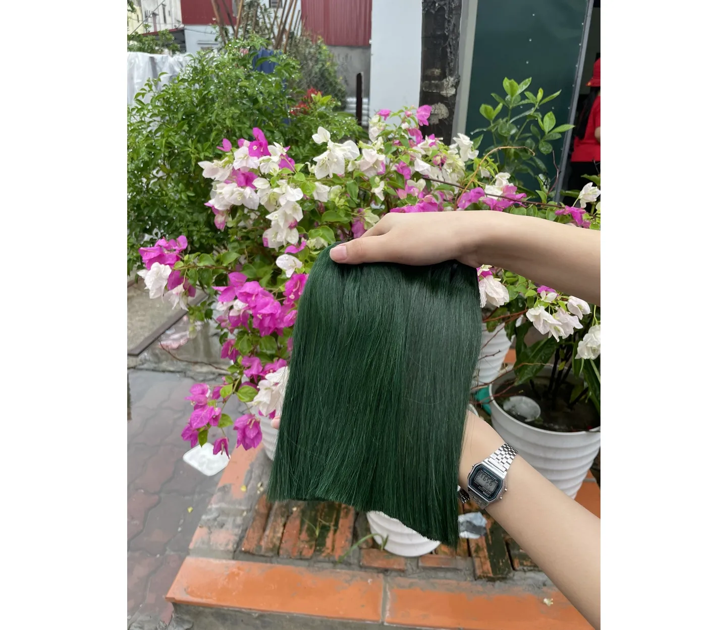 High quality green bone straight human hair extension Vietnam hair vendors 100% remy hair