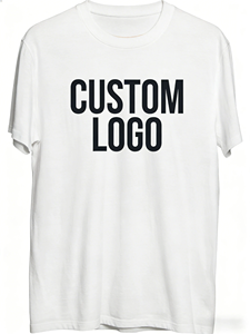 Camiseta de Algodón Lisa de Manga Corta para Hombre, Premium, al por Mayor, con Estampado Personalizado - Product Image 1