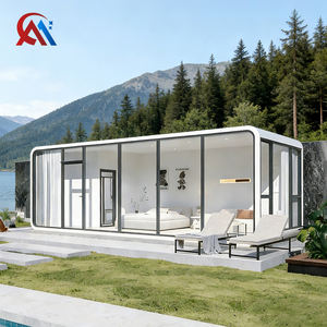 Rumah Prefab Pintar dengan Sistem Otomasi Rumah dan Energi Surya untuk Kehidupan Modern Tech Apple Cabin - Product Image 1