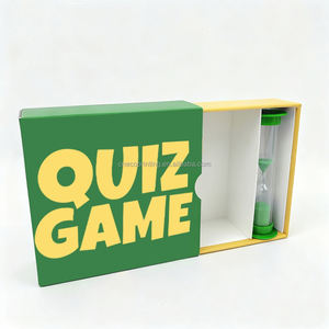 Venta al por mayor logotipo personalizado diseño divertido juego de preguntas familiar adultos fiesta naipes cubierta con caja de cajón - Product Image 3