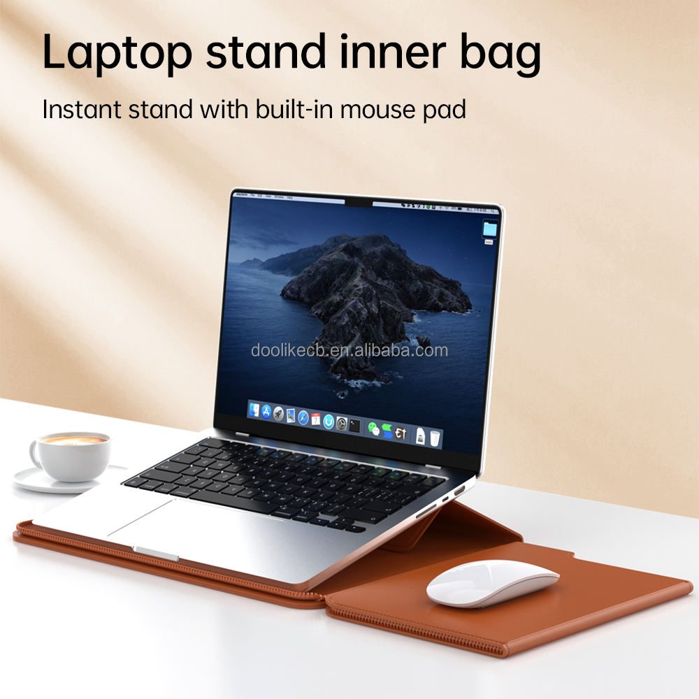 2in1 Detachable Notebook Case with Foldable Stand Mouse Pad 13