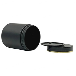 6oz 10oz 8 oz 12oz Empty Frosted Black Matte Body Scrub Butter Containers <b>Plastic</b> <b>Jars</b> With Lid for Beauty Products - Product Image 2