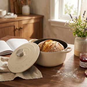 Casserole en fonte émaillée vintage <span class=keywords><strong>Smeg</strong></span> 26 cm 2,2 L avec couvercle pour mijoter sur cuisinière à gaz ou à induction - Product Image 3