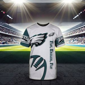 Camiseta Deportiva de Poliéster de Manga Corta Unisex de Alta Calidad de los <span class=keywords><strong>Philadelphia</strong></span> Eagles 2025, con los 32 Equipos de Fútbol Americano, Lavable y de Secado Rápido - Product Image 1