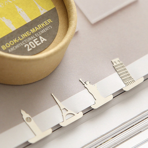 ミニブックマーククリエイティブシルバーペーパークリップメタルデザインシンプルフレッシュキュート絶妙な中空ユニークな鋳造技術 - Product Image 2