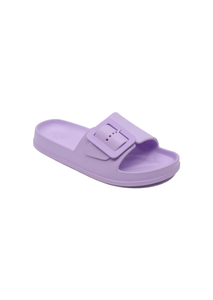 Sandali EVA infradito viola taglia 23 unisex con punta aperta stile estivo tinta unita - Product Image 1