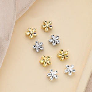 Fashion Pearl <b>Bracelet</b> Jewelry Material 18k Bag Gold Inlaid Oval Colored Zirconium Double Row Three Rows of <b>Beads</b> Flower - Product Image 5