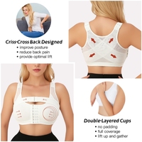 Soutien-gorge de compression post-opératoire pour femmes, correcteur de posture, respirant, push-up, sport