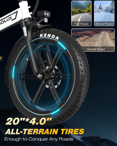 Bicicleta Eléctrica Plegable X11S con Marco de Aluminio, Llanta Trasera de 7 Velocidades, Frenos de Disco Hidráulicos, Neumáticos Anchos, Motor sin Escobillas, 20 Pulgadas - Product Image 5
