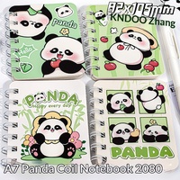 Bloc de Notas Espiral Panda con Diseño de Dibujos Animados, Cubierta de PP, Impresión Digital