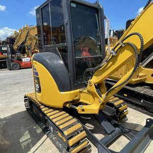 รถขุดตีนตะขาบโคมัตสึ PC35 ขนาด 3.5 ตัน มือสอง เครื่องจักรกลการเกษตรขนาดเล็ก พร้อมเครื่องยนต์ เกียร์ และมอเตอร์ - Product Image 3