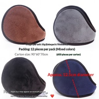 Orejeras Térmicas de Piel Sintética para Hombre, Ajustables Detrás de la Cabeza, Protección Auditiva para Deportes al Aire Libre en Invierno