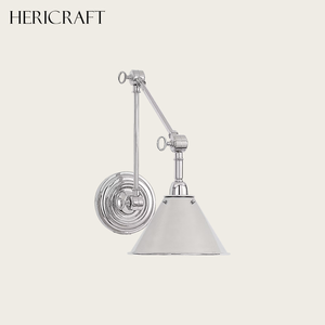 Newly Traditional <strong>Wall</strong> Sconce <strong>Extendable</strong> Adjustable Arm Brass <strong>Light</strong> for Bedroom Bathroom Hallway 110V - Product Image 3