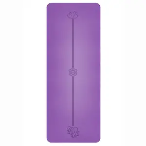 Custom Logo 1-color Workout Non Slip Tpe Yoga Mat With Bag For Adults Kids Children Yoga Mat