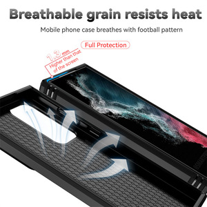 Étui de téléphone professionnel mat pour <span class=keywords><strong>Samsung</strong></span> Galaxy A14 A24 A34 A54 S26 Plus, détachable, 2 en 1, double couche, ultra fin, protection - Product Image 2