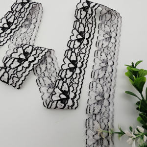 Cinta de Nylon Tejida de Colores de 20-30mm al por Mayor para Fabricantes, Cinta Elástica de Alta Calidad con Diseño Floral para Accesorios de Ropa - Product Image 1