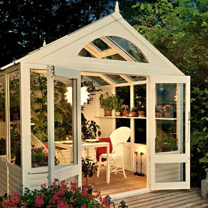 <span class=keywords><strong>Serre</strong></span> préfabriquée Yuantai pour hôtel, toutes saisons, extérieure, toit incliné, imperméable, véranda en verre - Product Image 6