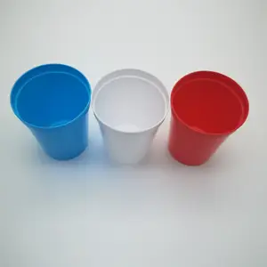Disposable Smooth Stadium Cups custom colored red plastic reusable Smooth Stadium Cups for Advertising
