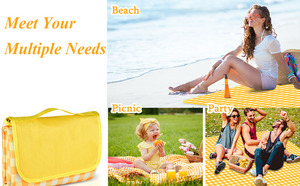 Ngoài trời Thêm lớn Dã Ngoại Mat cắm trại chăn bãi biển Chăn có thể gập lại không thấm nước cát Dã Ngoại mat - Product Image 4