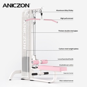 Macchina Commerciale per Estensioni <span class=keywords><strong>Schiena</strong></span> e Trazioni Verticali Orizzontali in Acciaio - Attrezzatura da Palestra per Allenamento Seduto - Product Image 5