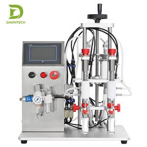 Máquina de llenado de líquidos de escritorio de 2 cabezales con pantalla táctil e inducción ocular para perfume, aceite esencial, agua, alcohol, jugo y cosméticos - Product Image 1