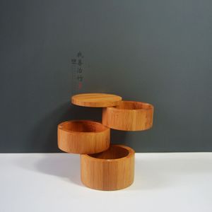 Bamboo Spice <b>Jars</b> With Lid Set <b>For</b> <b>Kitchen</b> Condiment <b>Storage</b> Solid Seasonings Chongqing Craft - Product Image 2