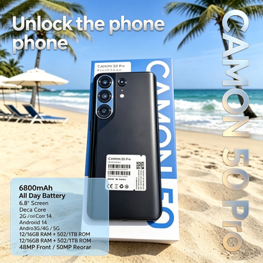 TECHNO AI CAMON 50 Pro Ultra-bright Resistance Original Global Smartphone