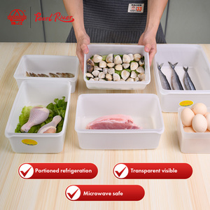 Boîte de conservation alimentaire rectangulaire en plastique PP 1,5 L, bac de rangement multifonction pour cuisine, réfrigérateur, camping - Product Image 5