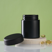 Bouteilles en plastique PET opaques blanches en gros, flacons vides à large ouverture pour gélules et comprimés de vitamines