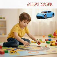 Großhandel 1:64 Hochwertige Druckguss-Metall-Legierung Automodell Geburtstagstorten-Dekorationsset Rennwagen-Spielzeug für Kinder