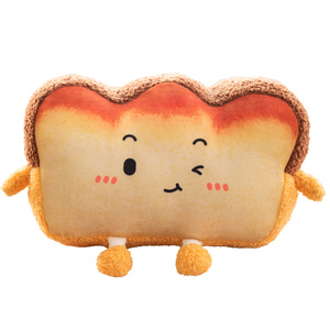 Coussin de siège de chaise de bureau, design pain, oreiller en peluche, chauffe-mains - Product Image 1