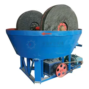 Popular Sale Edge Runner Mill 1100B 1200B Sudan Wet Pan Mill Silver Copper Zinc Iron Lead Ore Grinder Grinding Milling Machine