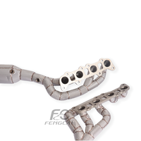 Collecteurs d'échappement isolés en acier inoxydable pour Ford Mustang Dark Horse 5.0, avec downpipe haute performance pour l'amélioration de la puissance de l'échappement automobile