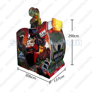 Máquina Arcade SQ de <span class=keywords><strong>Jurassic</strong></span> <span class=keywords><strong>Park</strong></span>, Operada con Monedas, para <span class=keywords><strong>2</strong></span> Jugadores, con Pistolas, Interfaz en Inglés, Alimentación 110/220V, para Adultos, 1 Año de Garantía - Product Image 6