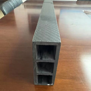 Poutre d'équipement mécanique de grande taille, légère et haute résistance, en fibre de carbone composite à armure sergé 3K, dimensions personnalisables - Product Image 1