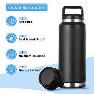 Groothandel 32 Oz Vacuüm Geïsoleerde Sport Water Fles Geïsoleerde Metalen Roestvrijstalen Fles Fles Met Handvat En Deksel - Product Image 3