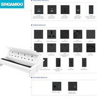 SINOAMIGO UK Power Desk Einbau-Steckdose Klappbare Pop-up Anschlussdose Tischsteckdosen