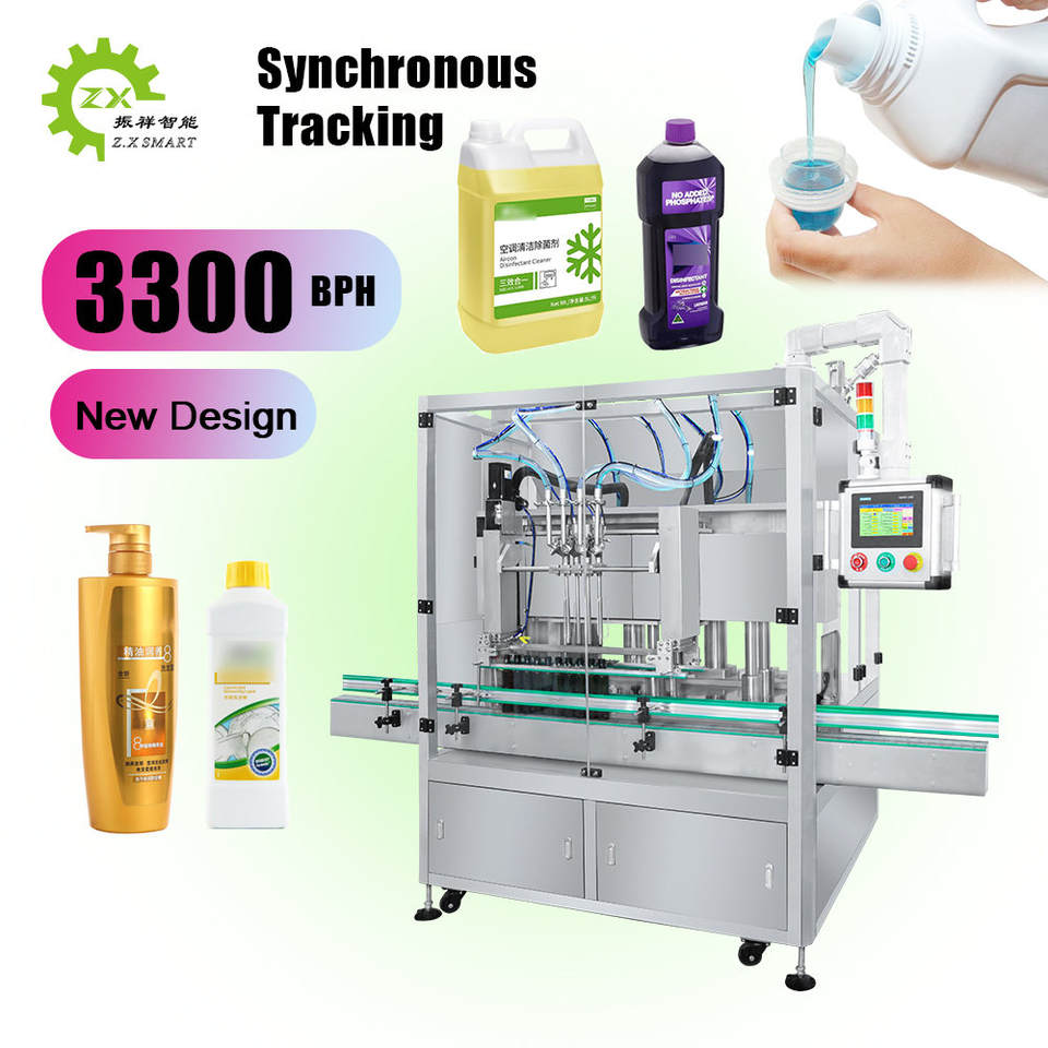 ZXSMART Automatic Hand Washing Filling Machine for Shampoo Liquid ...