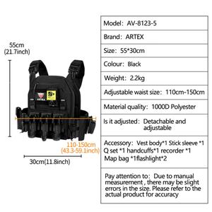 Custom 500d 1000d Nylon Fabric <b>Black</b> Tactical <b>Vest</b> Quick Release Plate Carrier <b>Vest</b> for <b>Men</b> New Fashion Protective <b>Vest</b> - Product Image 2