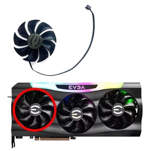 Ventilador de Refrigeración ULTRA para GPU, Ventilador de 86mm para <span class=keywords><strong>EVGA</strong></span> GeForce RTX3080 RTX 3090 FTW3 PLD09220S12H 87MM 4PIN RTX3090 3080 TI <span class=keywords><strong>3070</strong></span> FTW3 ULTRA - Product Image 2