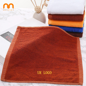 Custom logo Cotton 30*30cm <strong>Small</strong> Nail Square Yellow Blue White Grey Gift Face <strong>Hand</strong> Brown <strong>Towel</strong> for Beauty Spa Nails Salon - Product Image 3