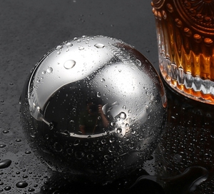 Westgreen 304 Acier Inoxydable Boules de Glace Expresso Accessoire Café Whisky Glace à Congélation Rapide pour Steak - Product Image 5