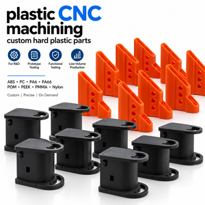 Pièces en plastique dur usinées CNC sur mesure, certifiées ISO, à faible MOQ, avec tolérance de haute précision et délai d'échantillonnage rapide - Product Image 1
