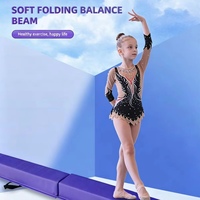 Poutre d'équilibre pour enfants en mousse antidérapante, pliable, extra ferme, 183 cm x 17 cm x 8 cm, équipement d'entraînement pour la maison